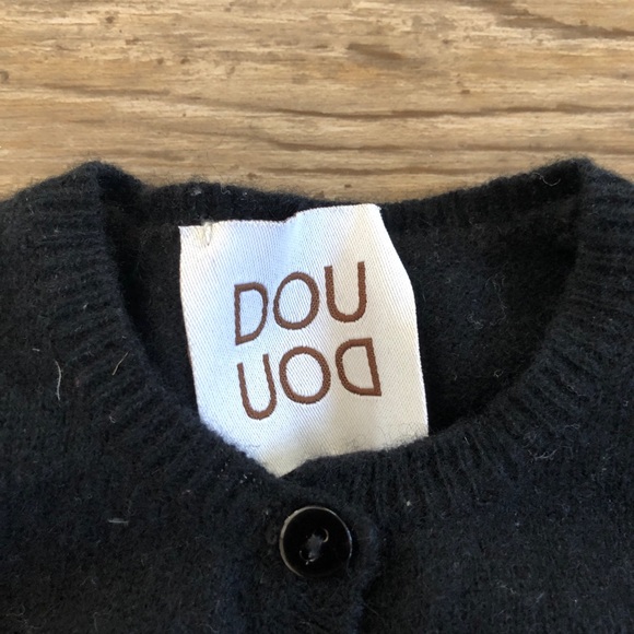 Douuod infant black Italian cashmere sweater 18 Mos - Picture 2 of 5